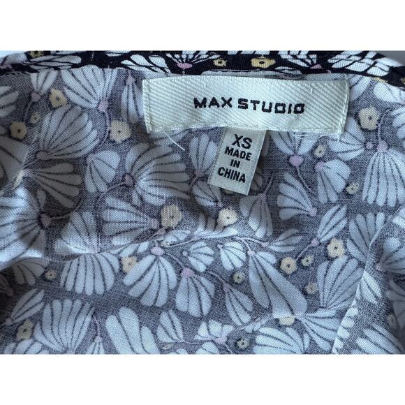 MAX STUDIO Floral Sleeveless A-Line Dress Size XS X-Small - Picture 5 of 7